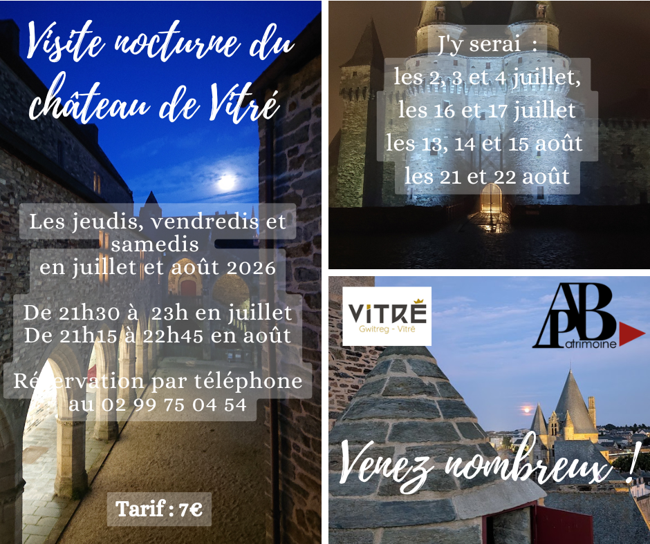 Les visites de l'été 2026 !